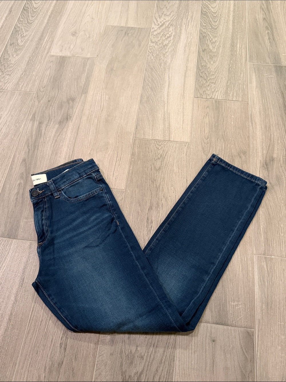 DL 1961 Girls Dark Blue Slim Fit Jeans Size 12